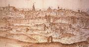 Anton van den Wyngaerde View of Toledo France oil painting artist